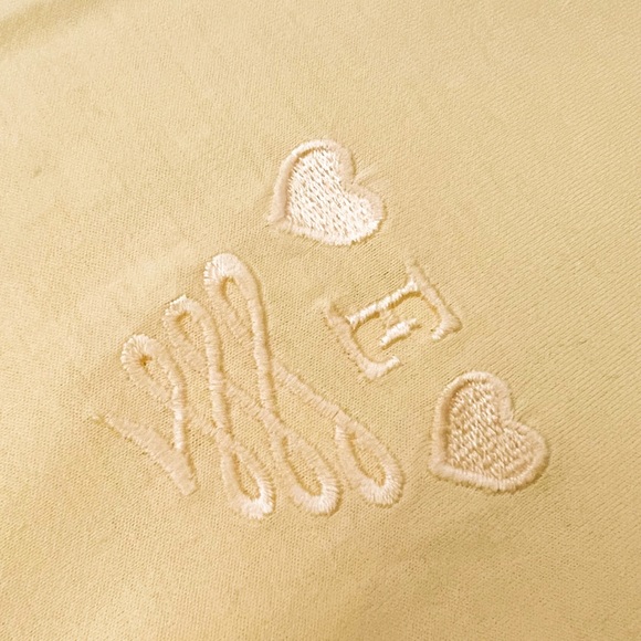 NWOT- ESCADA Yellow Embroidered Tee Shirt - Picture 3 of 9